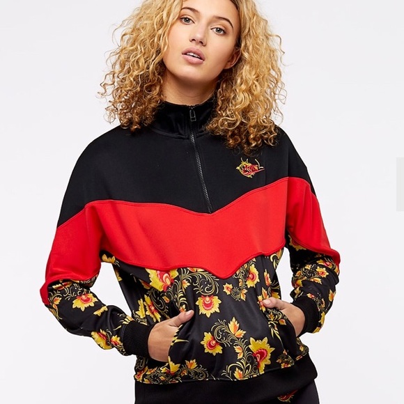 nike floral track jacket